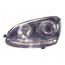 Volkswagen Golf 2003-2009 Black Inner Xenon Head Lamp Unit Passenger Side